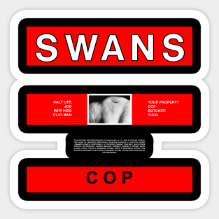 Swans Cop Sticker